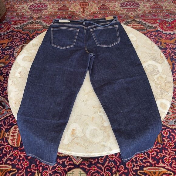 NWT American Eagle Stretch Barrel Jeans in True Rinse Size 14 - Picture 3 of 14